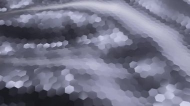 Arkaplan için soyut yüksek teknoloji desenli dalgalar, dikişsiz döngünün animasyonu