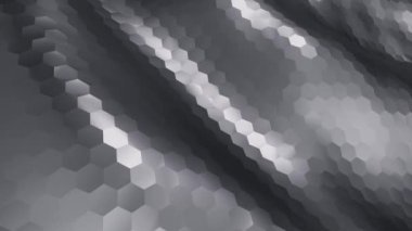 Arkaplan için soyut yüksek teknoloji desenli dalgalar, dikişsiz döngünün animasyonu