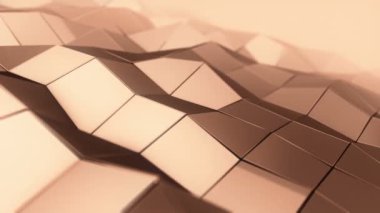 Arkaplan için soyut yüksek teknoloji desenli dalgalar, dikişsiz döngünün animasyonu