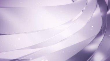 Camdan dalgalanan ve uçan çizgilerin mor animasyonlu soyut arkaplan, kusursuz döngünün animasyonu