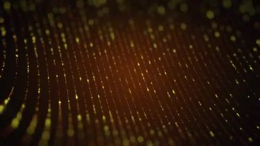Arkaplan için parçacıkların soyut yüksek teknoloji görüntüleri, dipsiz döngünün animasyonu
