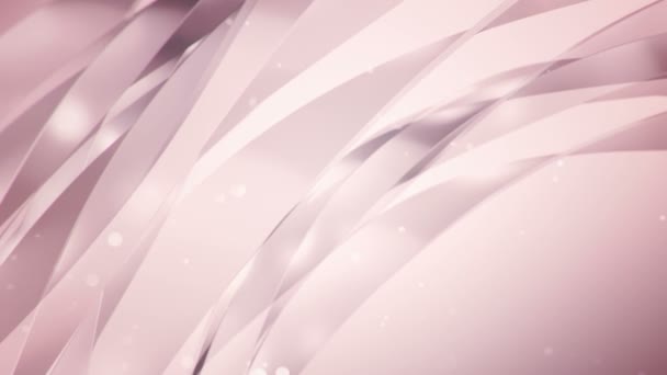 Abstract Background Pink Animation Waving Flying Stripes Glass Animation Seamless — Stock Video