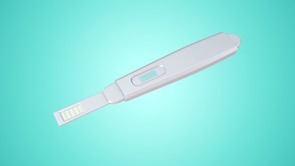 Scientific Animation Medical Thermometer Blue Background Animation Seamless Loop — Stock Video