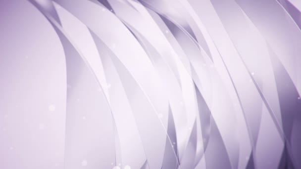 Abstract Background Purple Animation Waving Flying Stripes Glass Animation Seamless — Stock Video