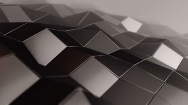 Arkaplan için soyut yüksek teknoloji desenli dalgalar, dikişsiz döngünün animasyonu