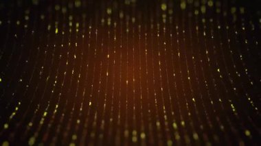 Arkaplan için parçacıkların soyut yüksek teknoloji görüntüleri, dipsiz döngünün animasyonu