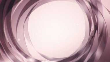 Camdan dalgalanan ve uçan çizgilerin pembe animasyonlu soyut arkaplan, kusursuz döngünün animasyonu