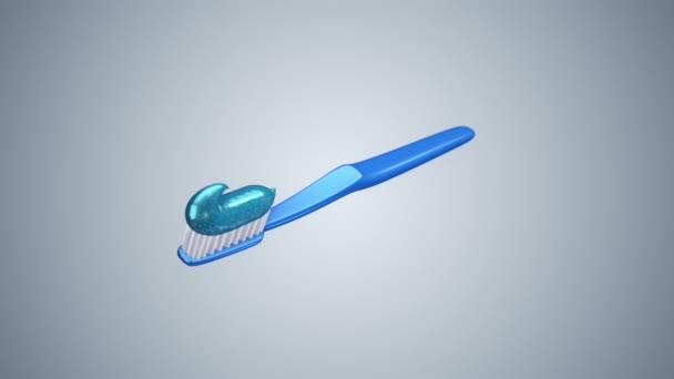 Animation Toothbrush Animation Seamless Loop — Stock Video