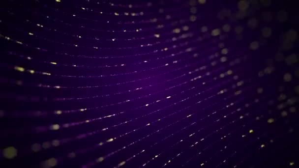Abstract Tech Footage Particles Background Animation Seamless Loop — 비디오