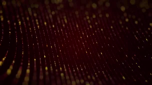 Arkaplan Için Parçacıkların Soyut Yüksek Teknoloji Görüntüleri Dipsiz Döngünün Animasyonu — Stok video