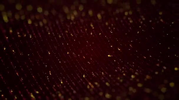 Rekaman Abstrak Berteknologi Tinggi Dari Partikel Untuk Latar Belakang Animasi — Stok Video
