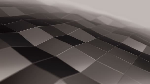 Abstract Tech Textured Waves Background Animation Seamless Loop — 비디오