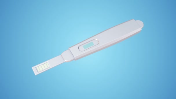 Scientific Animation Medical Thermometer Blue Background Animation Seamless Loop — 비디오