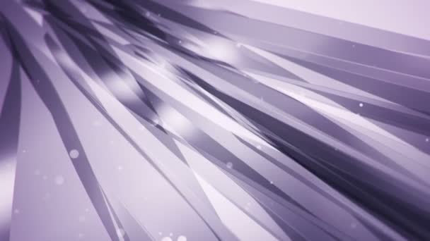 玻璃飘扬条纹紫色动画 无缝环路动画的抽象背景 — 图库视频影像