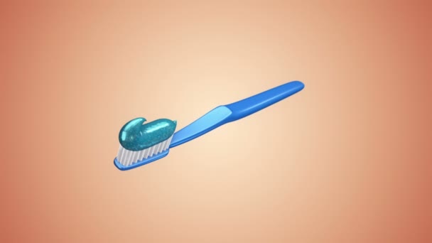 Animation Toothbrush Animation Seamless Loop — ストック動画