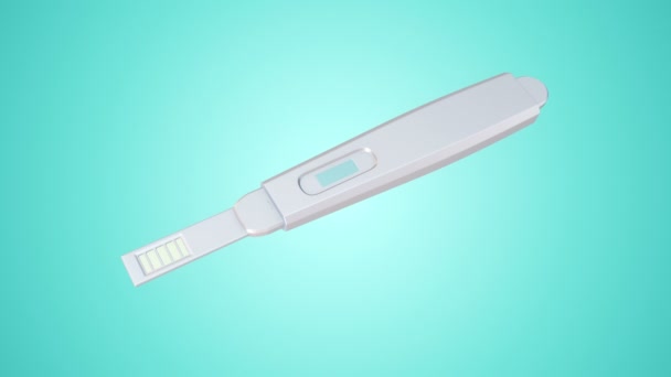 Scientific Animation Medical Thermometer Blue Background Animation Seamless Loop — 비디오