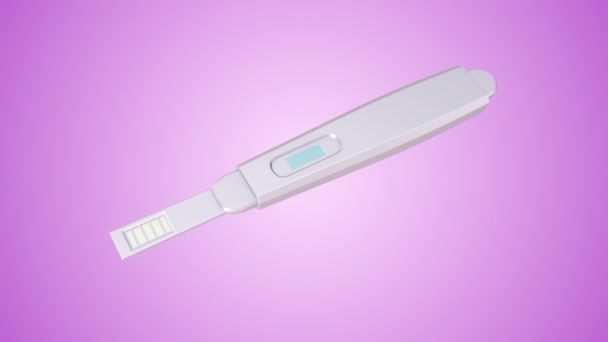 Scientific Animation Medical Thermometer Blue Background Animation Seamless Loop — Stock Video