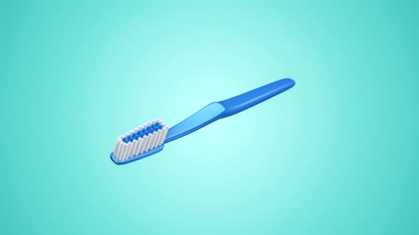 Animation Toothbrush Animation Seamless Loop — Stock Video