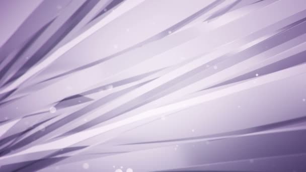 Абстрактний Фон Фіолетовою Анімацією Хвилястих Літаючих Смуг Скла Анімація Безшовної — стокове відео