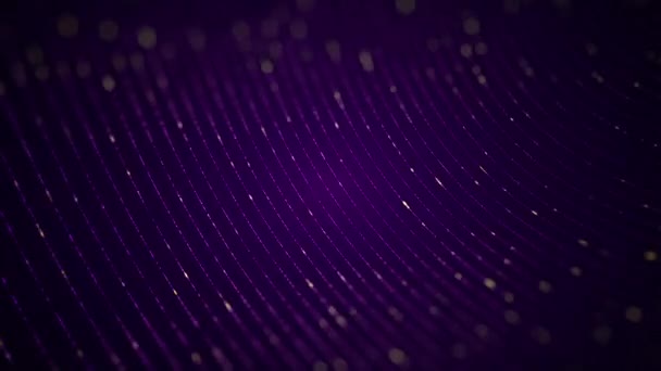 Abstract Tech Footage Particles Background Animation Seamless Loop — 비디오