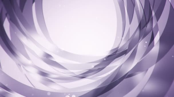 Абстрактный Фон Фиолетовой Анимацией Восковых Летящих Полос Стекла Анимирование Безморской — стоковое видео