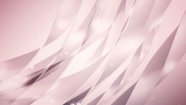 Abstract Background Pink Animation Waving Flying Stripes Glass Animation Seamless — Stock Video