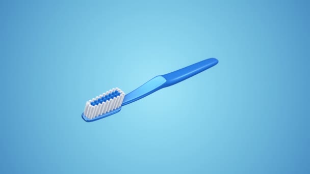 Animation Toothbrush Animation Seamless Loop — Stock Video