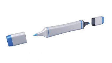 Düz işaretleyicinin 3d animasyonu, dipsiz döngünün animasyonu