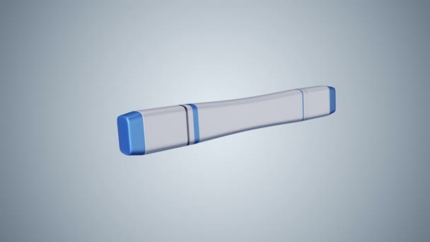 Animation 3D de marqueur plat, Animation de boucle transparente 