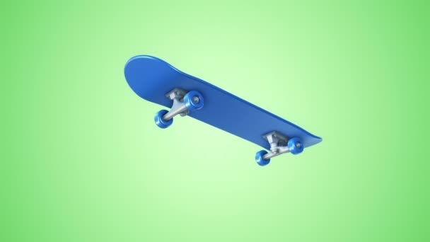 Animation Footage Skateboard Animation Seamless Loop — Stock Video