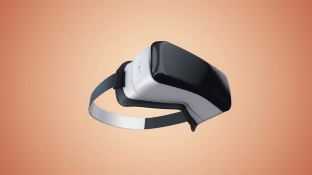 Animatie Van Virtual Reality Headset Animatie Van Naadloze Lus — Stockvideo