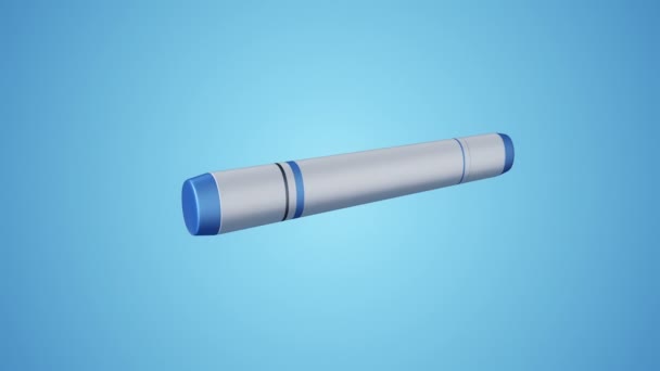 Animation 3D de marqueur plat, Animation de boucle transparente 