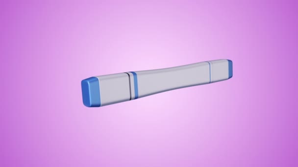 Animation 3D de marqueur plat, Animation de boucle transparente 