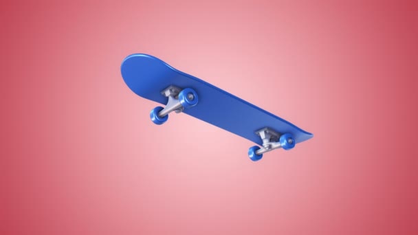 滑板3D动画镜头 无缝循环动画 — 图库视频影像