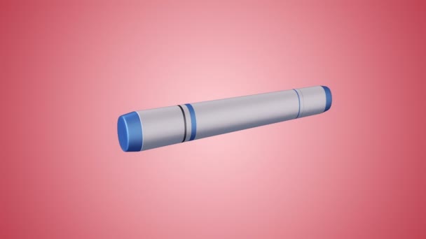 Animation 3D de marqueur plat, Animation de boucle transparente 