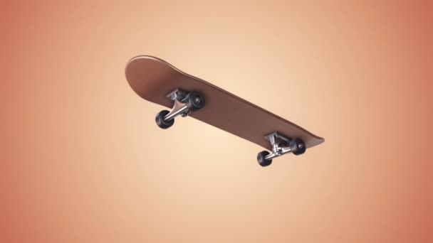 Filmati Animazione Skateboard Animazione Loop Senza Soluzione Continuità — Video Stock