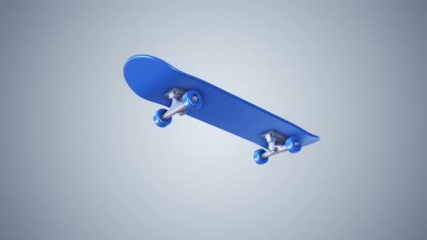 Animationsfilm Von Skateboard Animation Einer Nahtlosen Schleife — Stockvideo