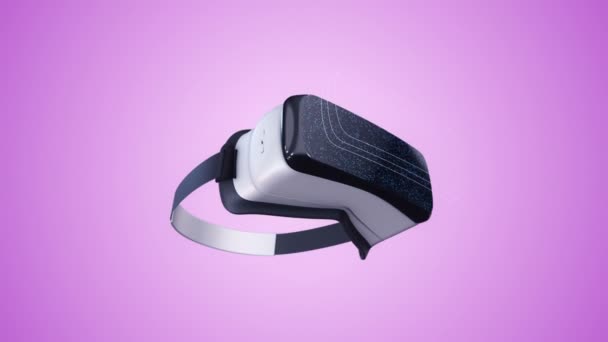 Animación Auriculares Realidad Virtual Animación Bucle Sin Costuras — Vídeos de Stock