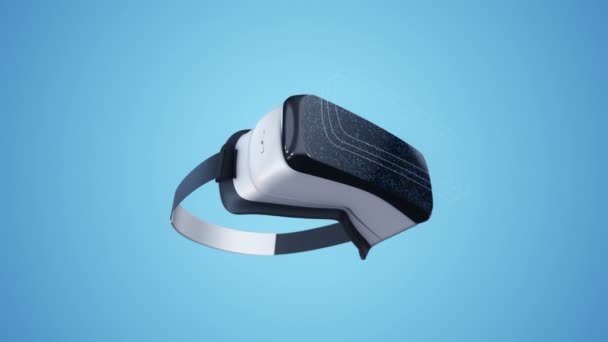 Animation Virtual Reality Headset Animation Seamless Loop — Stock Video