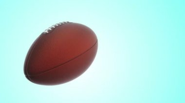 Amerikan futbolu için yavaş dönüş topu animasyonu, kusursuz döngü
