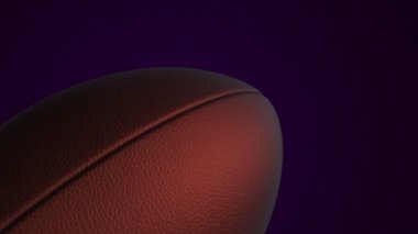 Amerikan futbolu için yavaş dönüş topu animasyonu, kusursuz döngü