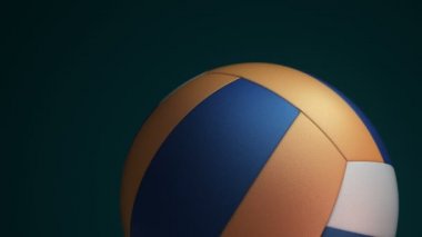 Yavaş dönen voleybol topunun animasyonu, pürüzsüz döngü