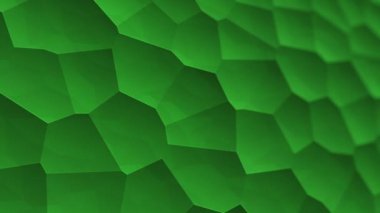 Soyut yeşil titreşimli yüzey moleküllerin mozaik hücreleri, biyoloji ve mikrobiyolojinin arkaplanı, kusursuz döngünün animasyonu 