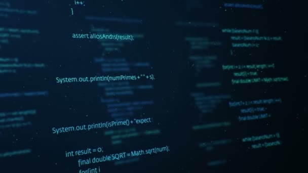 Soyut Dijital Ekranda Programlamanın Canlandırması Kusursuz Döngü — Stok video