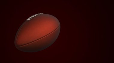 Amerikan futbolu için yavaş dönüş topu animasyonu, kusursuz döngü