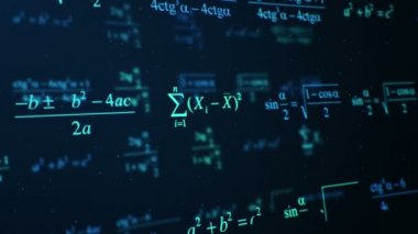 Soyut dijital ekranda programlamanın canlandırması, kusursuz döngü