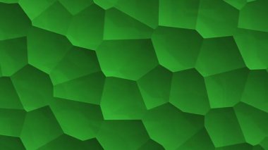 Soyut yeşil titreşimli yüzey moleküllerin mozaik hücreleri, biyoloji ve mikrobiyolojinin arkaplanı, kusursuz döngünün animasyonu 