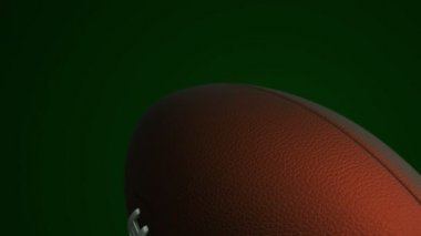Amerikan futbolu için yavaş dönüş topu animasyonu, kusursuz döngü