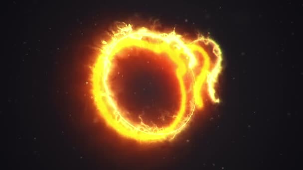 Анимация Огня Символа Бомбы Animation Seamless Loop — стоковое видео