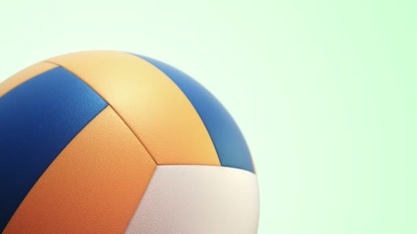 Animación Voleibol Rotación Lenta Bucle Sin Costura — Vídeo de stock